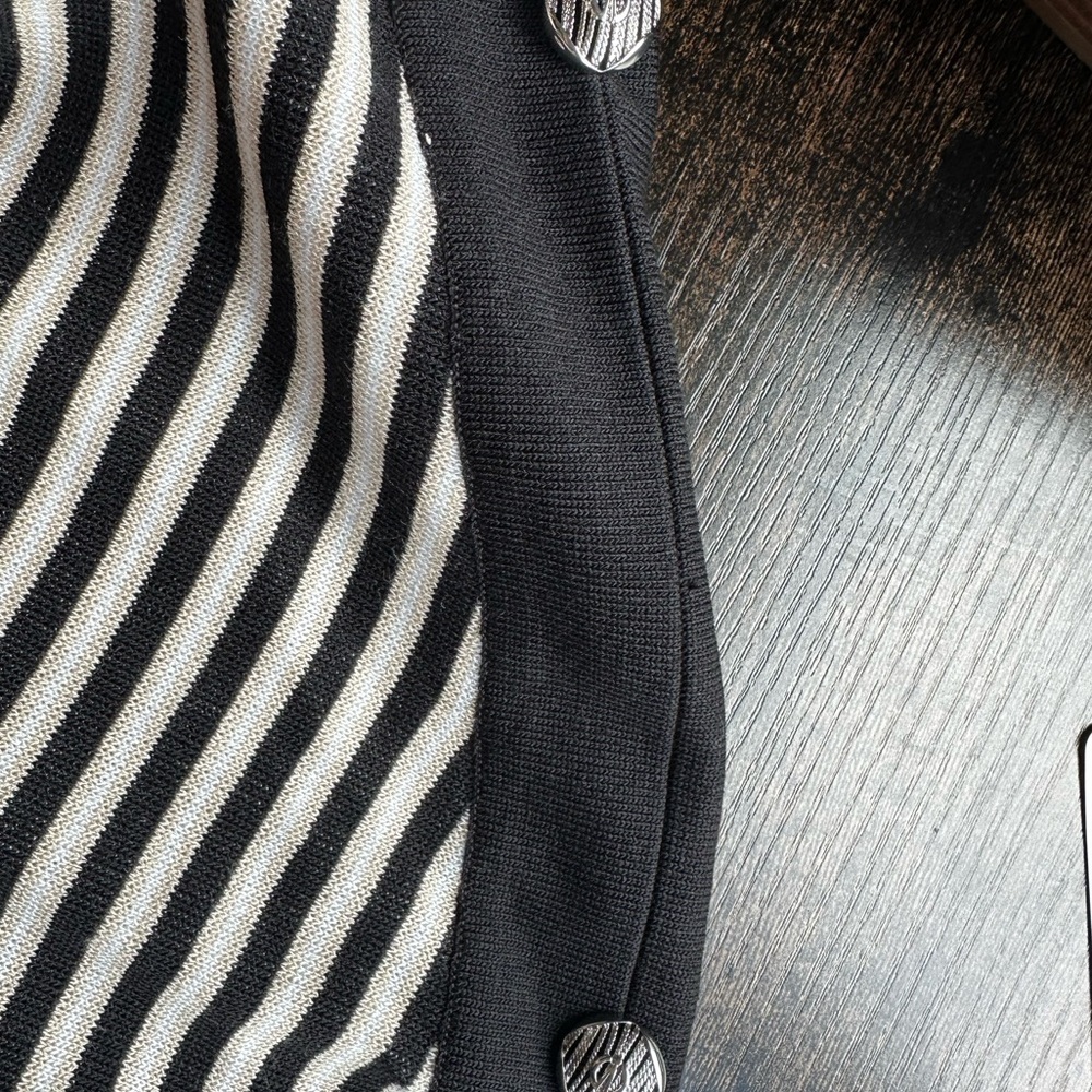 Ming Wang Striped Short Sleeve Dress - Picture 11 of 11